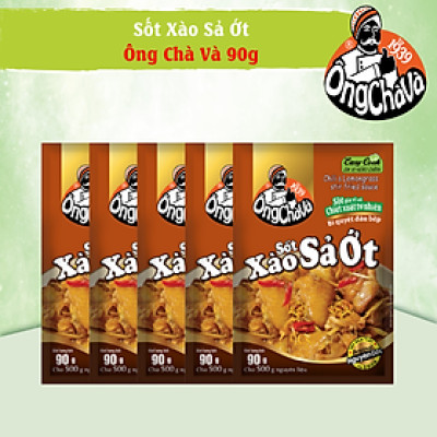 Combo 5 Gói Sốt Xào Sả Ớt Ông Chà Và 90g (Chili & Lemongrass Stir Fried Sauce)