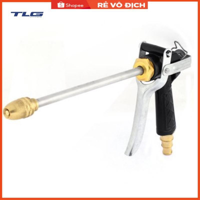 Bộ dây vòi xịt nước rửa xe, tưới cây . tăng áp 3 lần, loại 7m,10m 206318 đầu đồng,cút đồng+ tặng đai