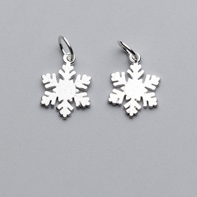 Combo 3 cái charm bạc hình bông tuyết treo - Ngọc Quý Gemstones