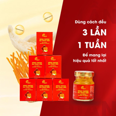 Đông Trùng Hạ Thảo Yến Ăn Kiêng Thiên Ân - Lốc 6 Hũ