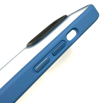 Ốp lưng cho iPhone 13 Pro Max hiệu Likgus nhám Tpu viền màu blue chống vân tay (Không ố màu) - Hàng nhập khẩu