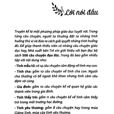 500 Câu Chuyện Đạo Đức - Tình Mẫu Tử (Tái Bản 2023)
