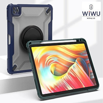 Ốp Lưng Kèm giá đỡ WIWU Mecha Rotative Stand Case Cho IPad Gen 9 / Pro 11 inch M1 / M2 , Air 4 / 5 10,9 inch - Hàng chính hãng