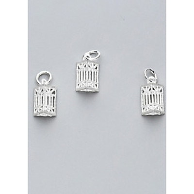 Combo 3 cái charm bạc lồng đèn 3 cạnh treo - Ngọc Quý Gemstones