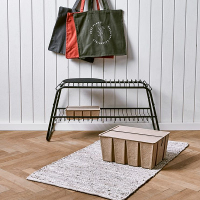 Túi | JYSK Nils | cotton | xám đậm/xanh/đỏ | R40xD20xC38cm