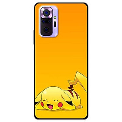 Ốp lưng dành cho Xiaomi Mi Note 10 Pro mẫu PiKa nền vàng