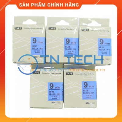 Nhãn in TEPRA - EPSON LC-3LBP (SC9BW) – Chữ đen nền xanh dương 9MM X 8M  - Dùng cho máy in nhãn TEPRA - EPSON [Hàng nhập khẩu]