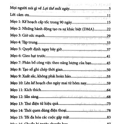 Lợi Thế Mỗi Ngày - 35 Mẹo Đơn Giản Để Nâng Cao Hiệu Quả Trong Công Việc (Tái Bản)