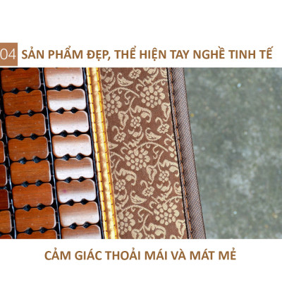 Tấm lót ghế bằng trúc thoáng khí dùng cho ghế ô tô hay văn phòng