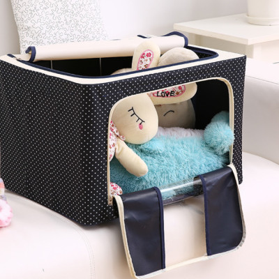 Túi Đựng Chăn Màn - Hộp Đựng Quần Áo Khung Sắt Gấp Gọn Amalife - Màu Ngẫu Nhiên