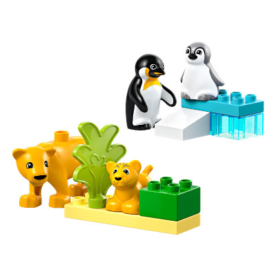 Đồ Chơi Lắp Ráp Gia Đình Động Vật Hoang Dã: Chim Cánh Cụt Và Sư Tử LEGO DUPLO 10442 (10 chi tiết)