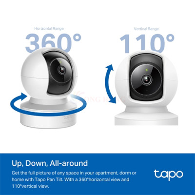 Camera trong nhà TP-Link Tapo Pan/Tilt Home Security Wifi 4MP 2K C222 - Hàng chính hãng