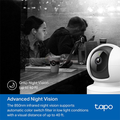 Camera trong nhà TP-Link Tapo Pan/Tilt Home Security Wifi 1080p C202 - Hàng chính hãng