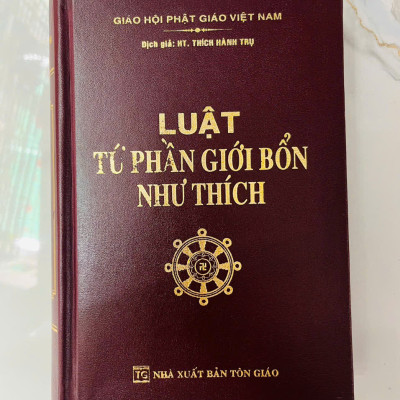 Sách - Luật Tứ Phần Giới Bổn Như Thích -Trọn bộ (Bìa Da Cứng)
