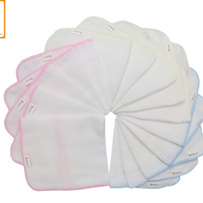 Khăn sữa cho bé Babiboo khăn gạc Nhật 4 lớp set 10/cái - BK02