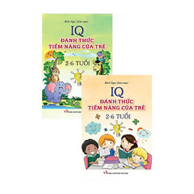 Sách - IQ Đánh Thức Tiềm Năng Của Trẻ 2-6 Tuổi - Combo 2 Tập - Khang Việt Book