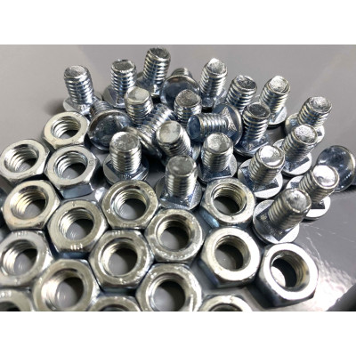 100 bộ ốc bu lông ecu lắp kệ sắt v lỗ - Hàng Chính Hãng 