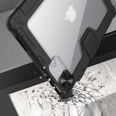 Bao da cao cấp cho iPad Pro 11 (2021) hàng chính hãng Nillkin Bumper Leather có nắp bảo vệ camera