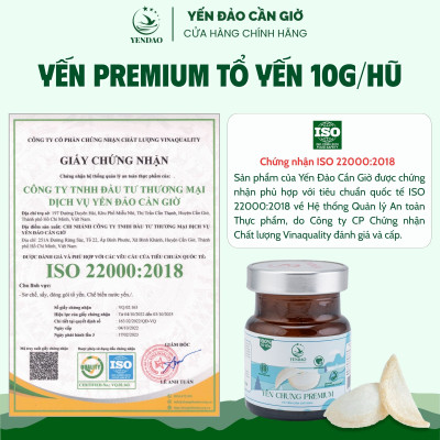 Yến Đảo - Tổ Yến Chưng Premium Dòng Cao Cấp Hàm Lượng Yến Cao Giàu Dinh Dưỡng Dạng Lốc 8 Hũ