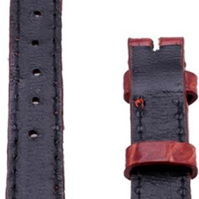 Dây Đồng Hồ Da Cá Sấu Size Nhỏ Huy Hoàng HT8227 - Nâu Đỏ