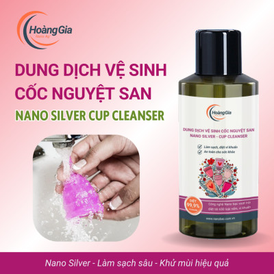 Dung Dịch Vệ Sinh Cốc Nguyệt San Nano Bạc - Làm Sạch, Khử Khuẩn Dịu Nhẹ & An Toàn, Không Kích Ứng
