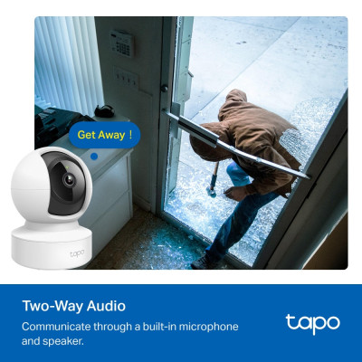 Camera trong nhà TP-Link Tapo C202 - Full HD 1080p, Quay quét 360, Đàm thoại 2 chiều - Hàng chính hãng