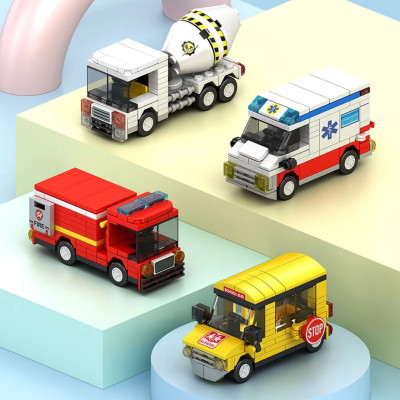 Đồ chơi lắp ráp xe cứu hỏa 100 mảnh Value Toys
