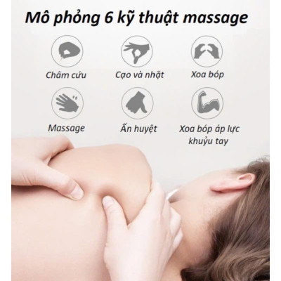 Máy massage MIni kèm miếng dán máy xa cổ vai gáy, 8 chế độ-19 chế độ tiện dụng