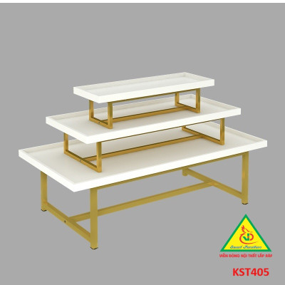 Kệ gỗ trưng bày rau củ quả, kệ trưng bày sản phẩm, hàng hóa KST405 - Nội thất lắp ráp Viễn Đông Adv