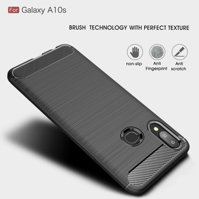 Ốp lưng chống sốc cho Samsung Galaxy A10s hiệu Likgus (chuẩn quân đội, chống va đập, chống vân tay) - Hàng nhập khẩu