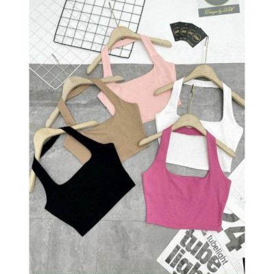 ÁO THUN HỞ VAI,HỞ LƯNG CỔ YẾM ĐẸP ÁO CROPTOP CỔ YẾM