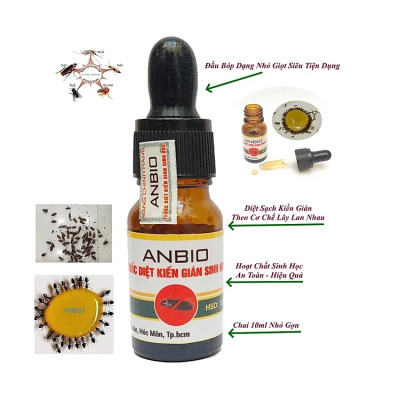 Chế Phẩm Diệt Kiến Gián Sinh Học Anbio Sử Dụng An Toàn Chai 10 ml