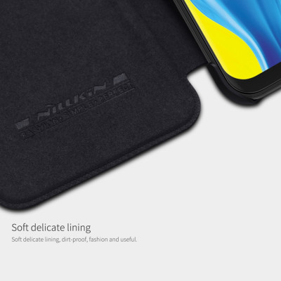Bao Da Da Bò Cho Samsung Galaxy M20 hiệu Nillkin Qin Có Ngăn Đựng Thẻ - Hàng Chính Hãng