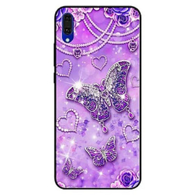 Ốp lưng dành cho Huawei Y7 Pro - mẫu Bướm Hoa Xanh