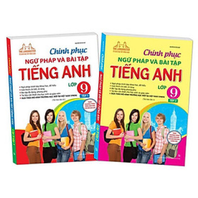 Sách - Chinh Phục Ngữ Pháp Và Bài Tập Tiếng Anh Lớp 9 - Combo 2 Cuốn - Minh Thắng