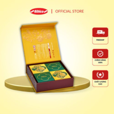 Bánh trung thu cao cấp Như Ý Đoàn Viên vàng 600g (NYV) 6H/THG