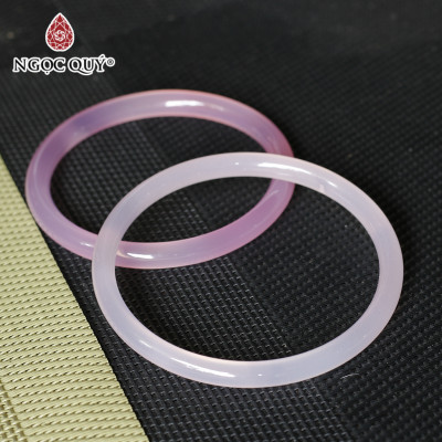 Vòng tay chalcedony hồng - Ngọc Quý Gemstones