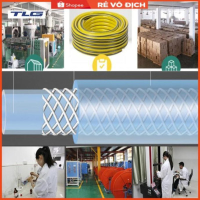Bộ dây vòi xịt nước rửa xe, tưới cây . tăng áp 3 lần, loại 20m 206318 đầu đồng,cút đồng,+ tặng đai