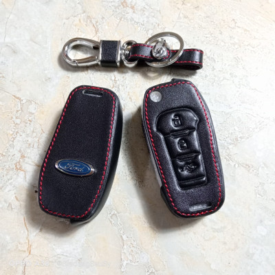 Bao da Chìa Khóa ô tô kèm móc khóa Xe Ford Ranger Wildtrak 3.2, Ford Ranger XLT 2.2, Ford Ranger XLS 2.2