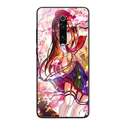 Ốp Lưng in cho Xiaomi Redmi K20 Mẫu Cô Gái Hoa Đào - Hàng Chính Hãng