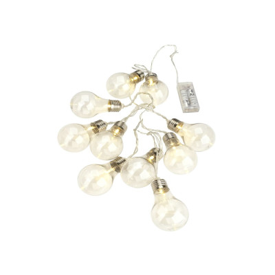 Dây đèn led | JYSK Filip | 10 bóng màu trắng | 165cm