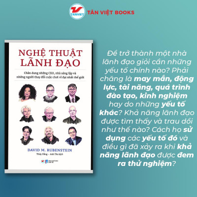 Sách - Nghệ Thuật Lãnh Đạo - David M. Rubenstein - Tân Việt Books