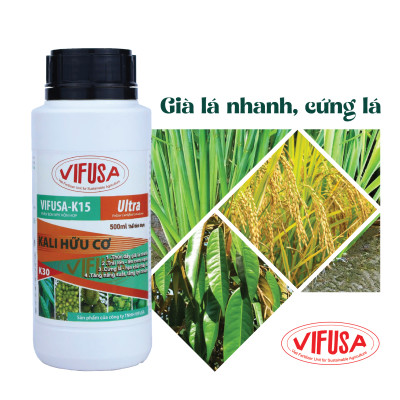 VIFUSA-K15 Ultra - Phân bón kali hữu cơ chai 500ml