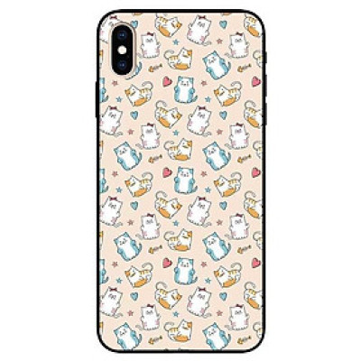 Ốp lưng dành cho Iphone X / Xs - Iphone Xs Max - Iphone Xr mẫu Họa Tiết Mèo Trái Tim