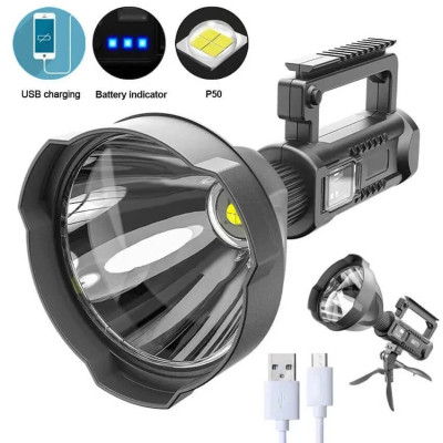 Đèn Pijn Siêu Sáng Cầm Tay – Chiếu Xa 500 Mét, Có Đèn Hông Tiện Dụng, Pin Lâu Hết, Bền Bỉ Dùng Lâu, đèn trang trí