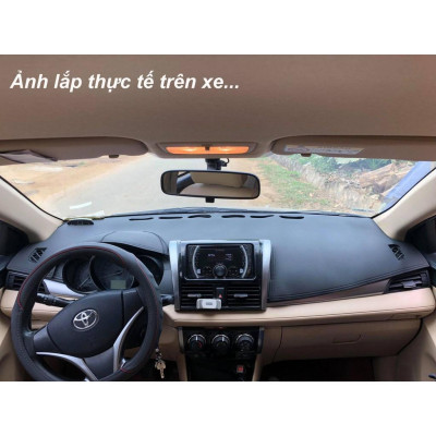 Thảm Taplo Da Vân Carbon Xe Kia Soluto đơi 2018 2019 2020