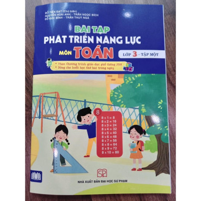 Sách - Combo Bài tập phát triển năng lực môn Toán Lớp 3 - Tập 1 + 2 - theo Chương trình GDPT 2018  ( Cánh Diều )