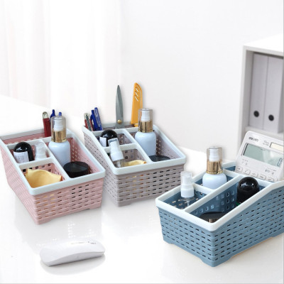 Khay đựng mỹ phẩm nhiều ngăn - khay đựng bút đồ văn phòng kiểu dáng hàn quốc đẹp tiện lợi