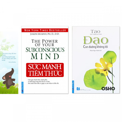 Combo 2 quyển: Sức Mạnh Tiềm Thức + Đạo - Con Đường Không Lối (Tặng kèm bookmark danh ngôn hình voi) 