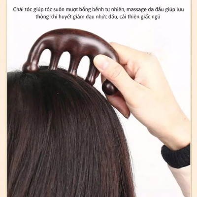 Dụng Cụ day ấn Huyệt Mát xa toàn thân bằng gỗ Đàn Hương Chăm sóc sức khỏe 